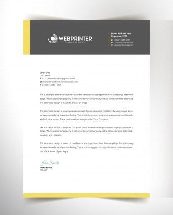 Letterheads | When you mean business